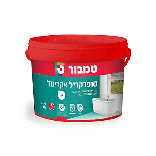 סופרקריל אקרינול נגד עובש 5 ליטר